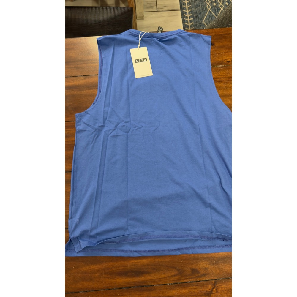 LSKD 1% Better FLXCotton Training Tank Power Cobalt Blue XL MTNK01044 NEW NWT - Picture 8 of 16